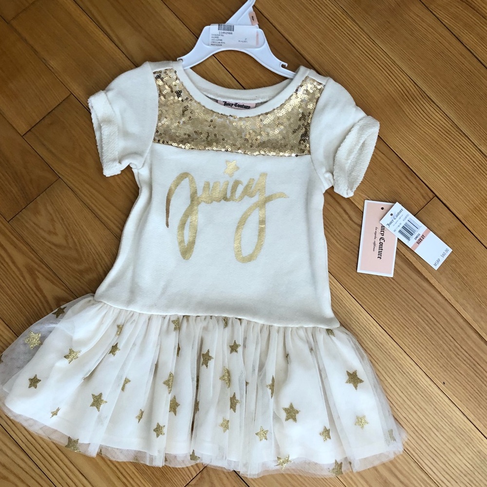 Juicy Couture White Sequence Embellished Dress